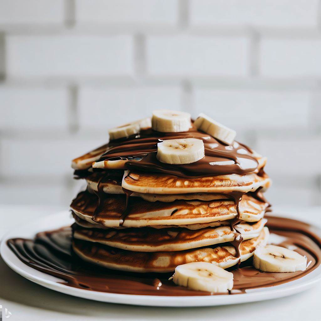 Banana Nutella Pancakes